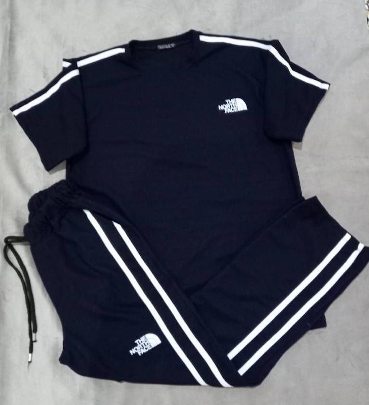 ست تیشرت شلوار بیسکوییتی طرح THE NORTH FACE 