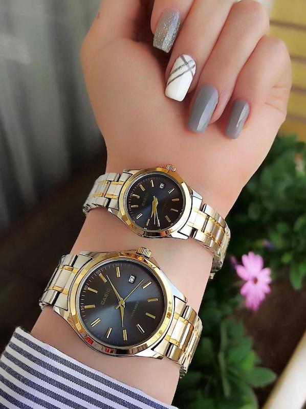 ست ساعت کاسیو بنداستیل زنانه و مردانه 🕰️