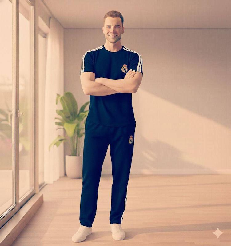 ست تیشرت و شلوار بیسکوییتی طرح کیت رئال🇧🇼