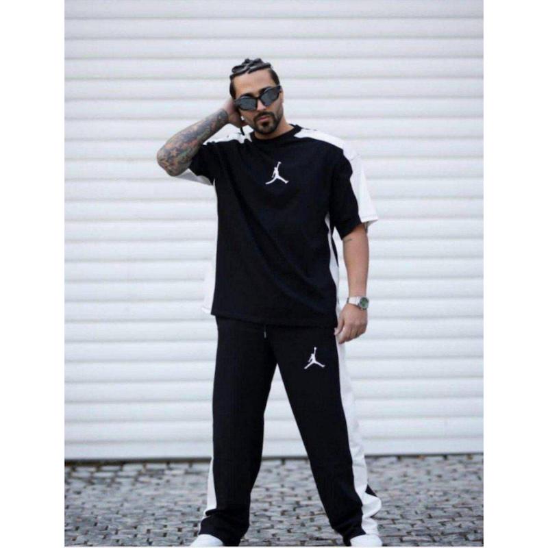 ست تیشرت شلوار بیسکوییتی جردن🇧🇼