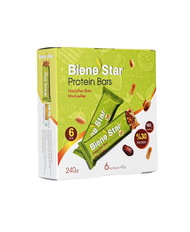 پروتئین بار ماچا - بسته ۶ عددی