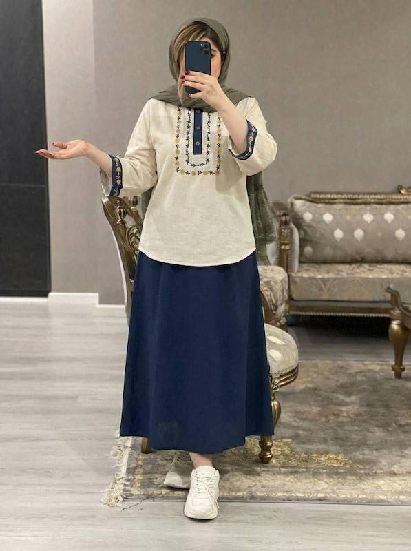 شومیز و دامن ژیوا🫀