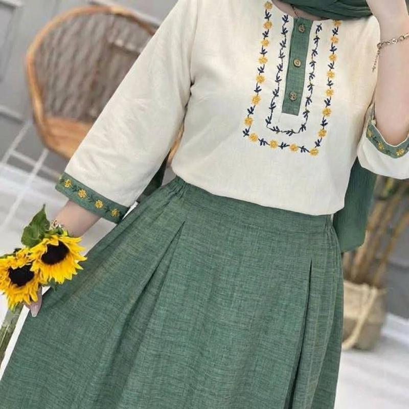 شومیز و دامن ژیوا🫀