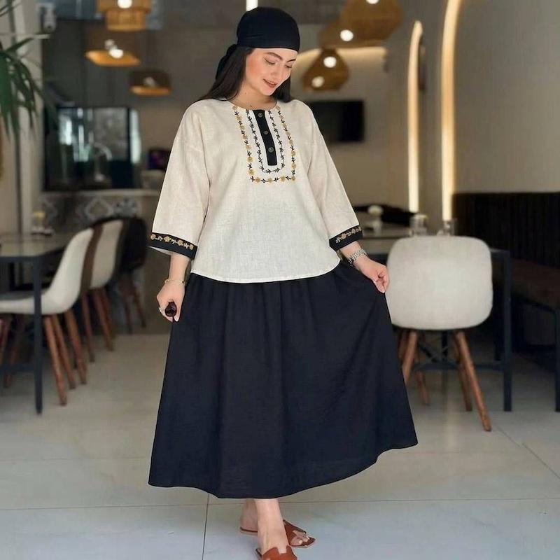 شومیز و دامن ژیوا🫀