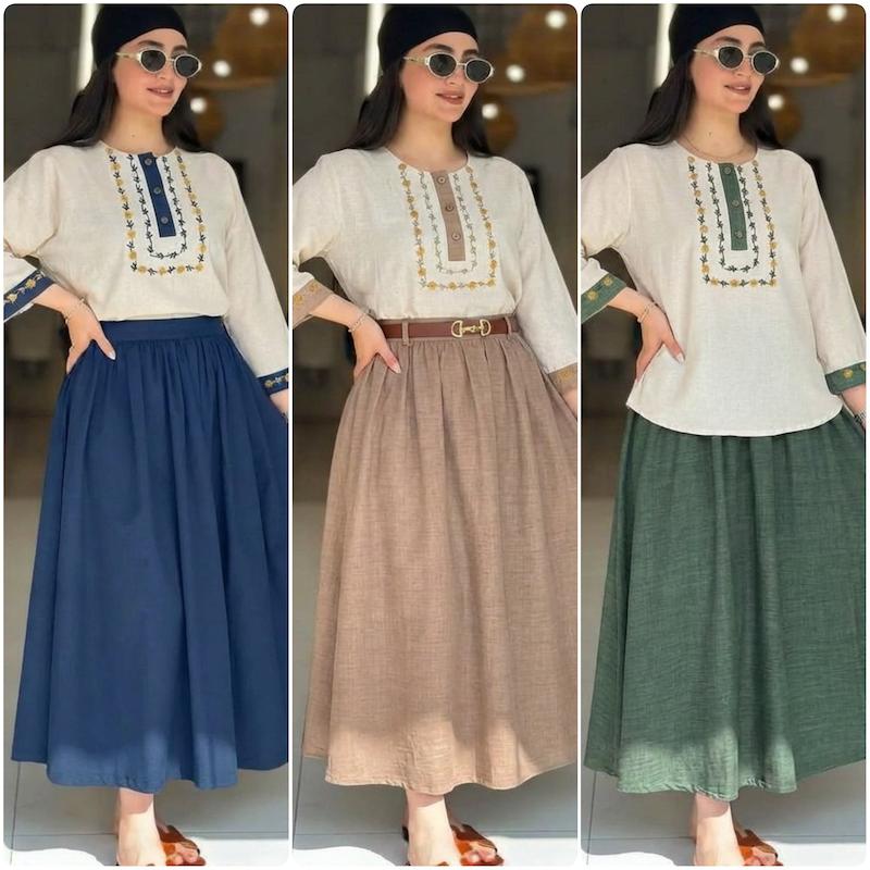 شومیز و دامن ژیوا🫀