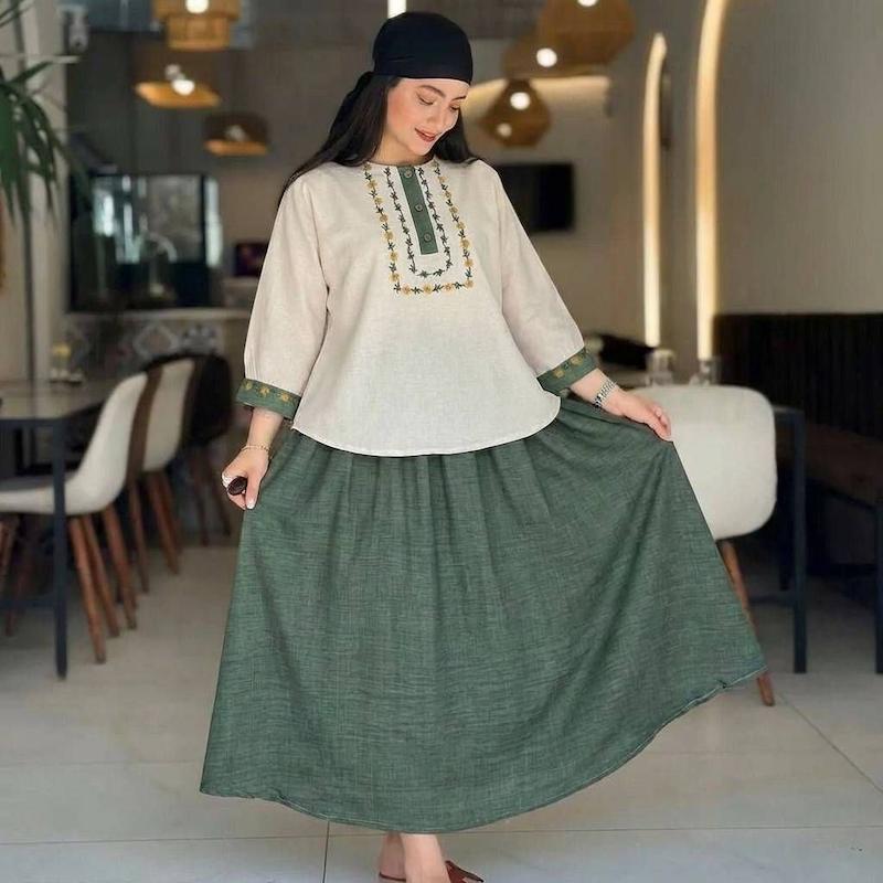 شومیز و دامن ژیوا🫀