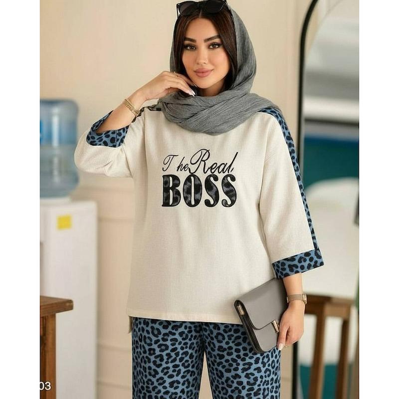 ست شومیز و شلوار  BOSS🫀