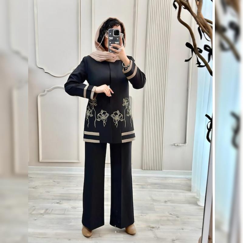 کت و شلوار گلدوزی مدل رویا 🌽🌽🌽