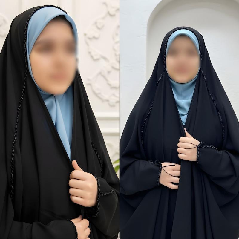 چادر_جده_منجوق_دخترانه(کرپ) ©️