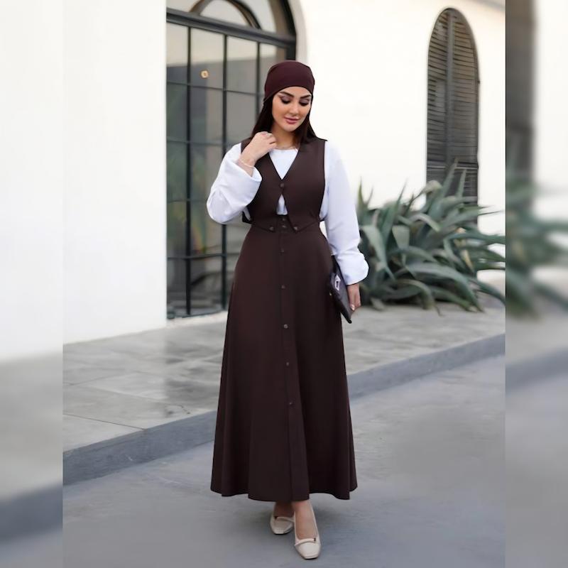 ست سه تیکه شومیز و دامن شارمین 🩶