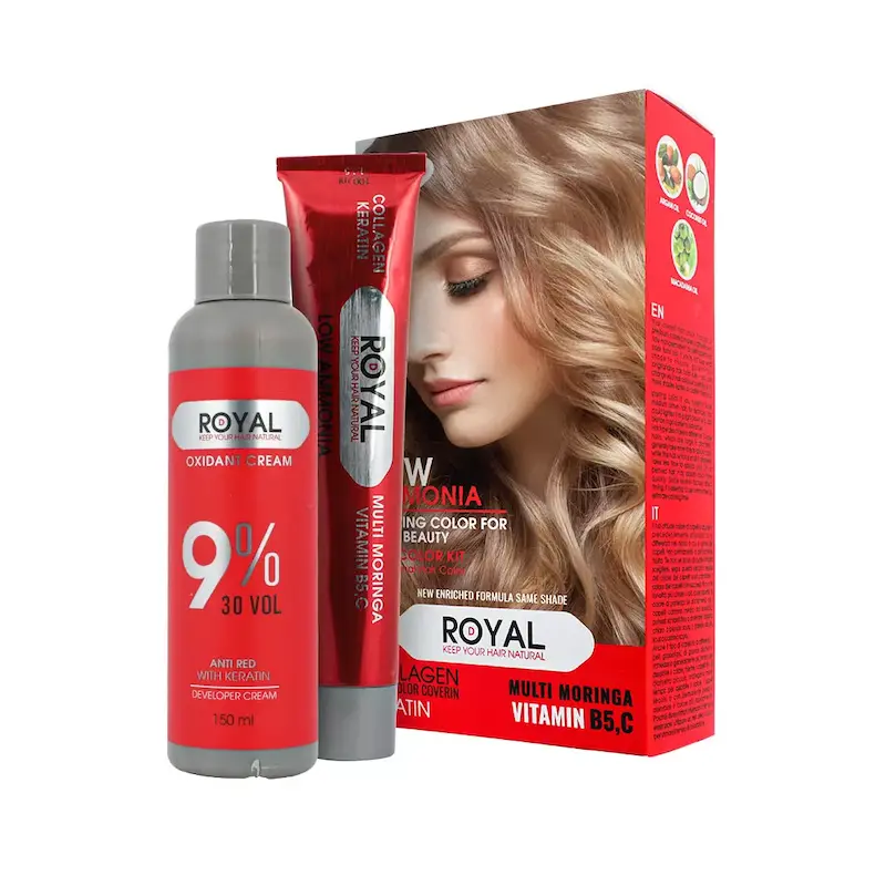 کیت رنگ مو بلوند خیلی روشن رویال کد 9