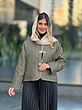 کراپ کت شانل دکمه طلایی رٌز