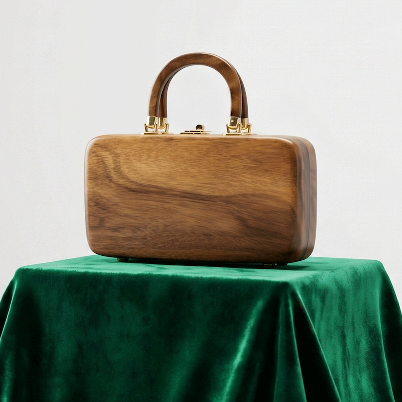کیف دستی چوبی مدل SWProductBag002