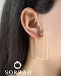 گوشواره مینیمال مربع / استیل