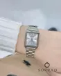 ساعت کاسیو جی شاک زنانه / کلاسیک بند استیل صفحه مربع نقره ای (اورجینال)