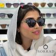 عینک زنانه شنل / فریم کائوچو و چرم عدسی پلی کربنات (رنگبندی مختلف)