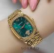 ساعت ورساچه زنانه / ساده بند استیل رنگ طلایی صفحه سبز-طلایی