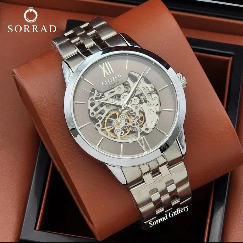 ساعت سیتیزن مردانه / ساده بند استیل (در چند رنگ مختلف)