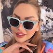 عینک زنانه شنل / فریم کائوچو عدسی پلی کربنات (همراه با جعبه اصلی)