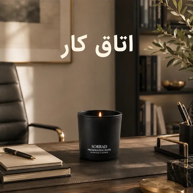 شمع معطر برای اتاق کار