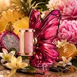 فضای صورتی و استوایی عطر کارولینا هررا لا بومبا با میوه اژدها گل های گرم و وانیل