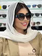 عینک زنانه شنل / فریم کائوچو و چرم عدسی پلی کربنات