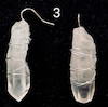 گوشواره تکی سنگ کوارتز
