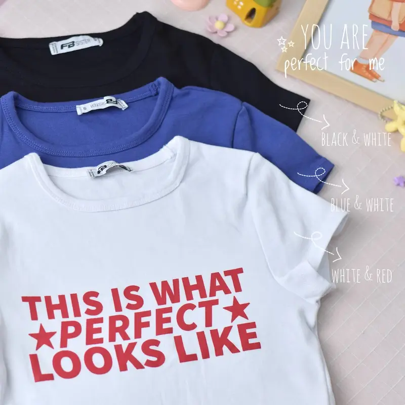 کراپ تیشرت وارداتی perfect / کد 220107