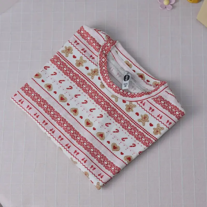 کراپ کبریتی طرح‌دار یقه گرد / کد 200122