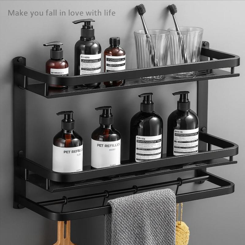 قفسه استیل دو طبقه حمام