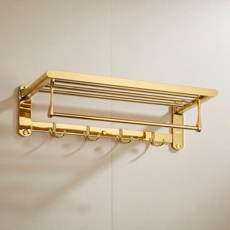 رخت اویز استیل تاشو دیواری