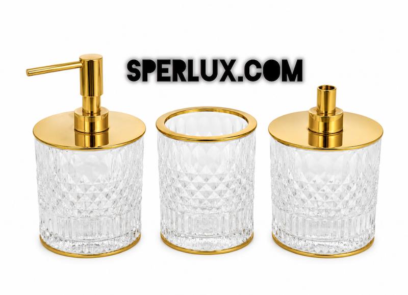 ست شیشه ای مایع - مسواک - جاپنبه/جا خشبو کننده