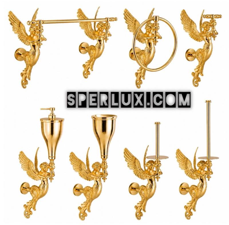 ست فرشته دیواری ANGEL-حوله/دستمال/مایع/صابون/مسواک/قلاب