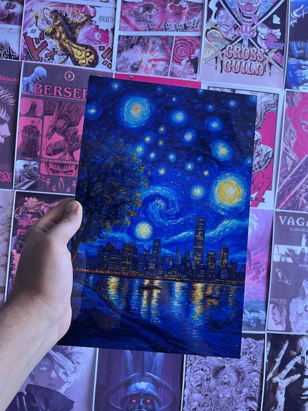 تابلو شاسی مدل شب پر ستاره