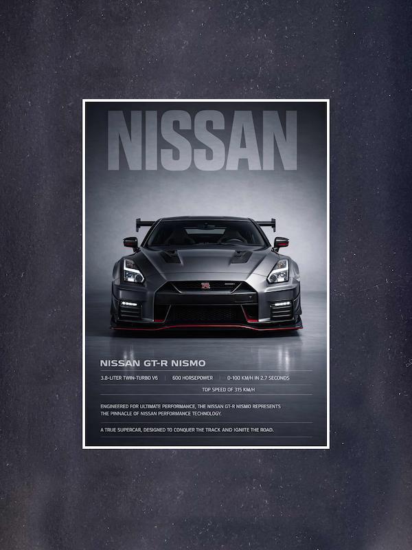 مجموعه پوستر ماشین طرح Nissan GTR R35