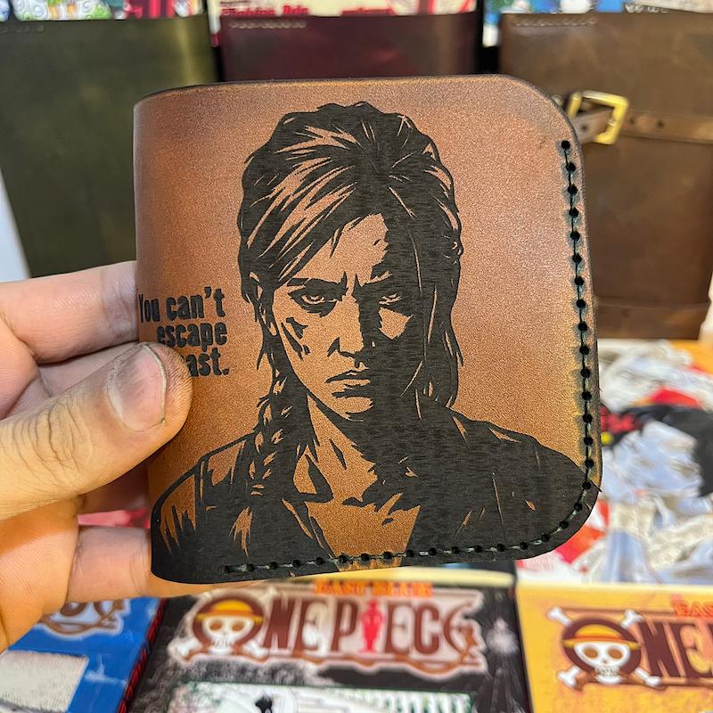 کیف پول چرم طبیعی طرح The last of us