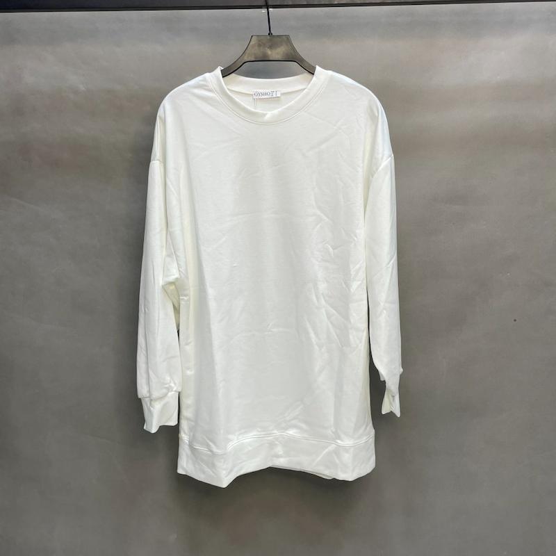 بلوز زنانه اویشو قواره آزاد و قد بلند - رنگ سفید - ترکیه