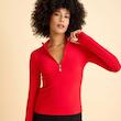 بلوز ورزشی آستین فینگردار لیسمینا - رنگ قرمز کد 154