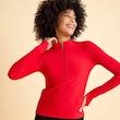 بلوز ورزشی آستین فینگردار لیسمینا - رنگ قرمز کد 154