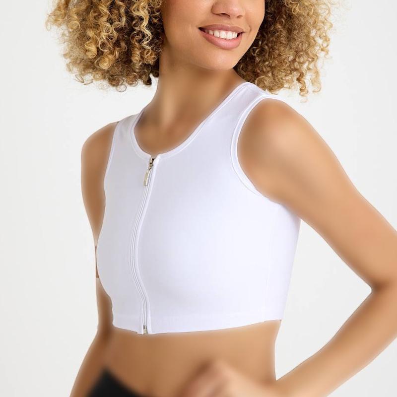 کراپ نیم تنه ورزشی زیپ دار لیسمینا - کد 107