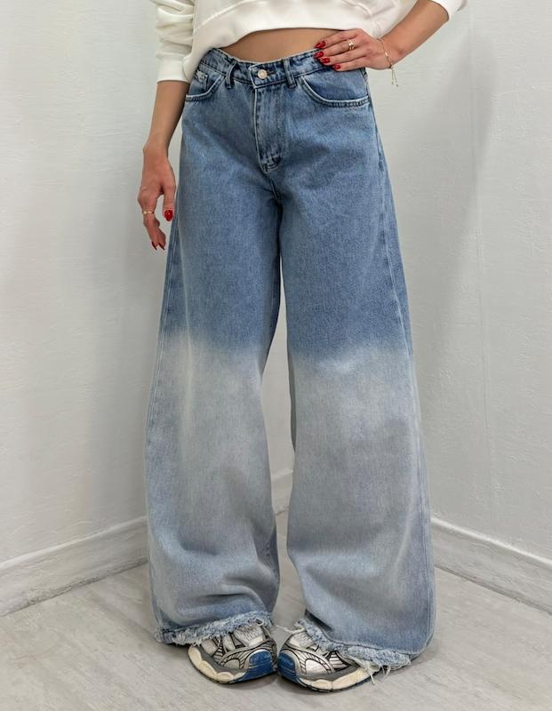 شلوار جین فول بگ کد 1640