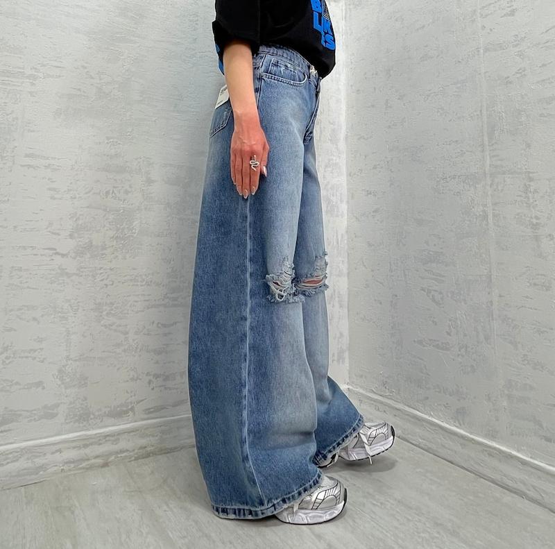 شلوار جین فول بگ ترک کد 1656