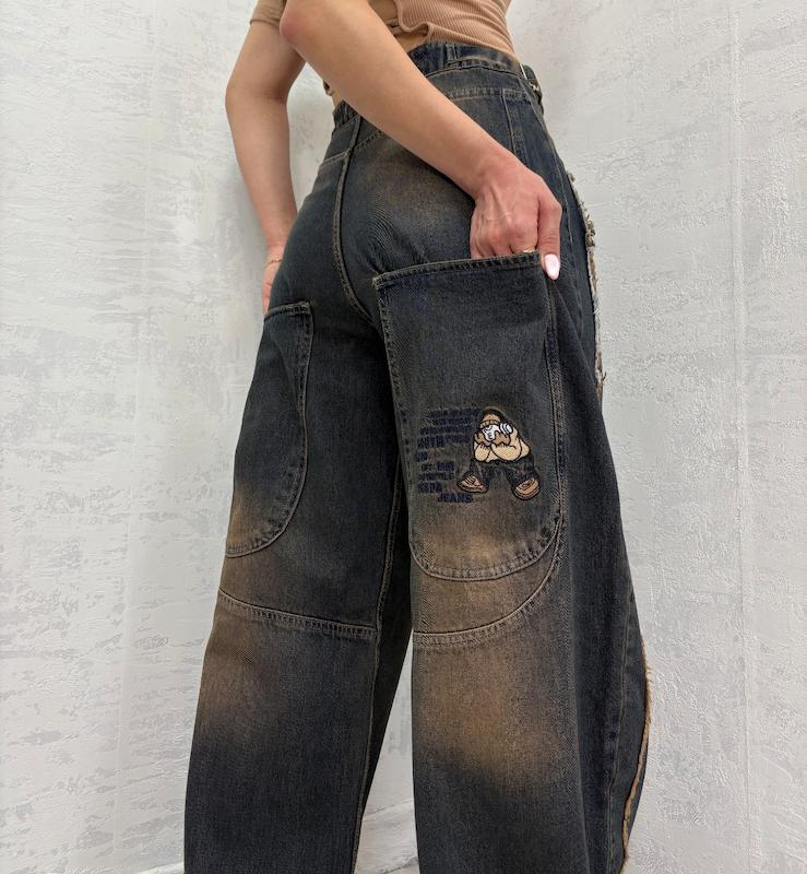 شلوار جین فول بگ کد 1613