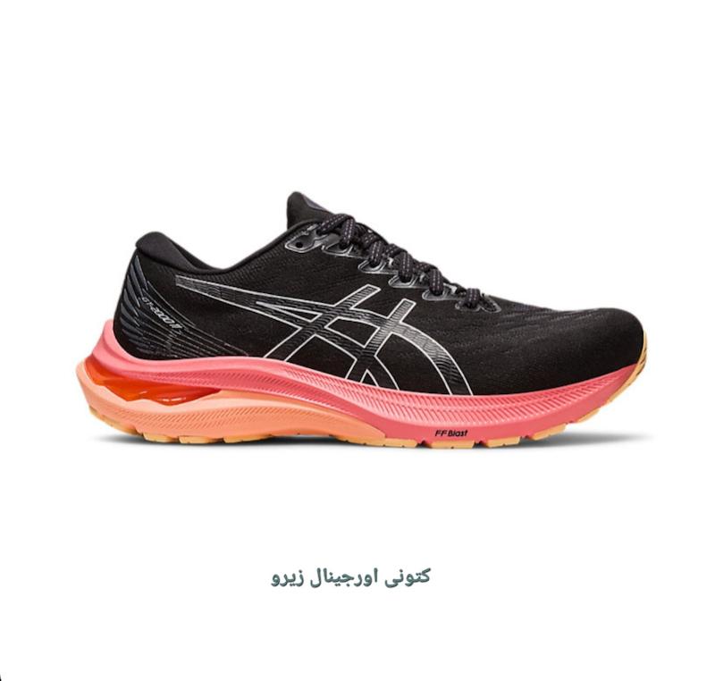 کتونی اورجینال اسیکس GT-2000 11 کد 1012B271 مشکی صورتی
