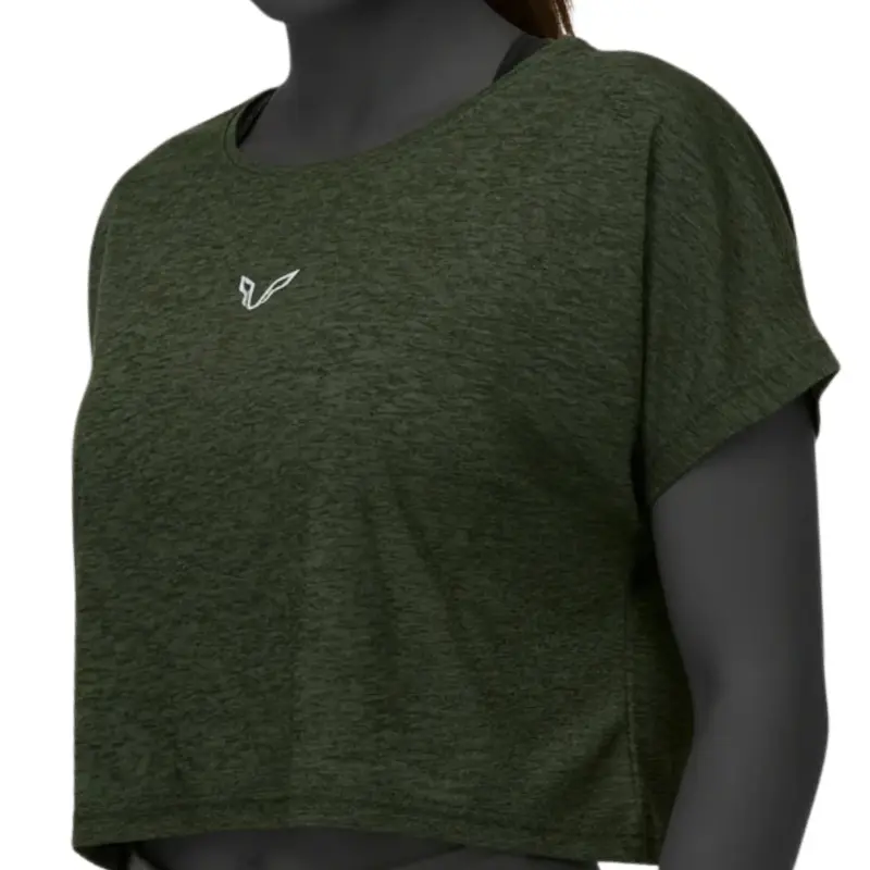 کراپ تیشرت ورزشی زنانه TS1991 GR