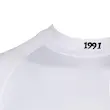 بیس لایر آستین بلند یقه اسکی ورزشی مردانه نوزذه نود و یک مدل TS1913 سفید رگلان جا انگشتی