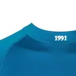 تیشرت آستین بلند یقه اسکی ورزشی مردانه 1991 مدل TS1913 آبی رگلان انگشتی
