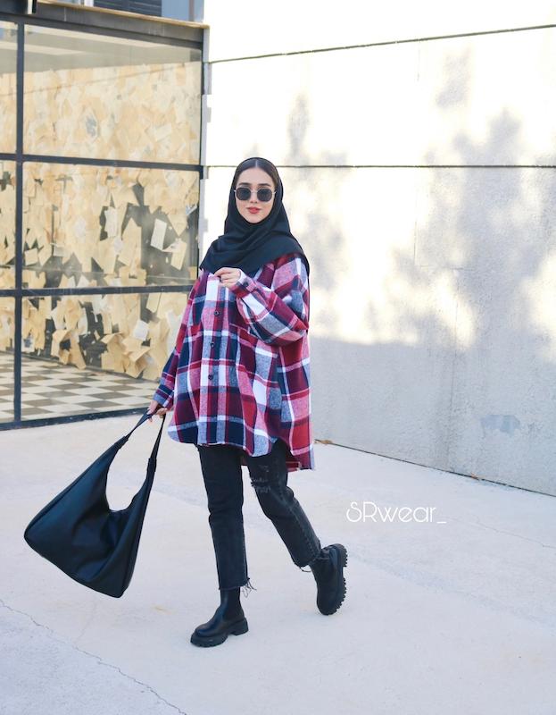 شکت چهارخونه velvet 