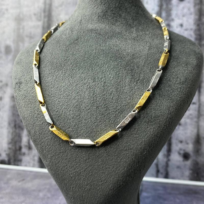 گردنبند دو رنگ استیل کبریتی خاص