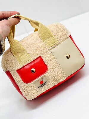 کیف زنانه جنس تدی رنگ قرمز